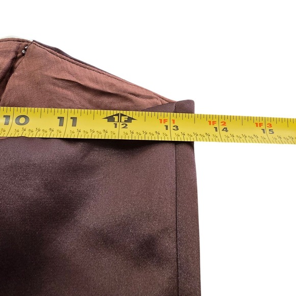 Jessica McClintock for Gunne Sax Satin Criss Cross Mini Formal Dress Sz 4 - Picture 10 of 12